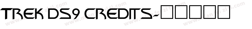 Trek ds9 credits字体转换
